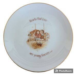 Lasting Memories Hearts That Love Are Young Forever Porcelain Plate Vintage '75